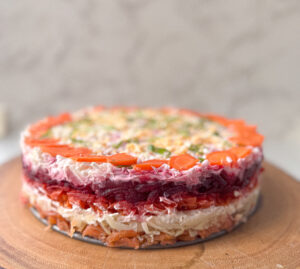 Shuba ( Fish Under a Fur Coat) With Smoked Salmon
