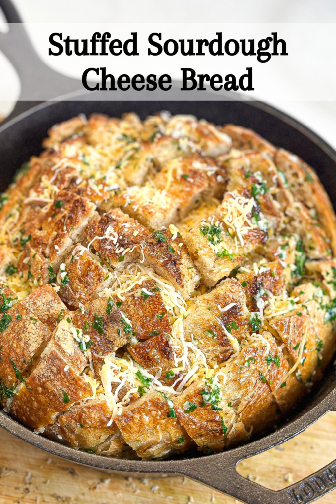 Stuffed Sourdough Cheese Bread