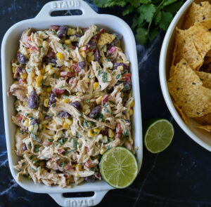 Southwest Chicken Dip with Greek Yogurt