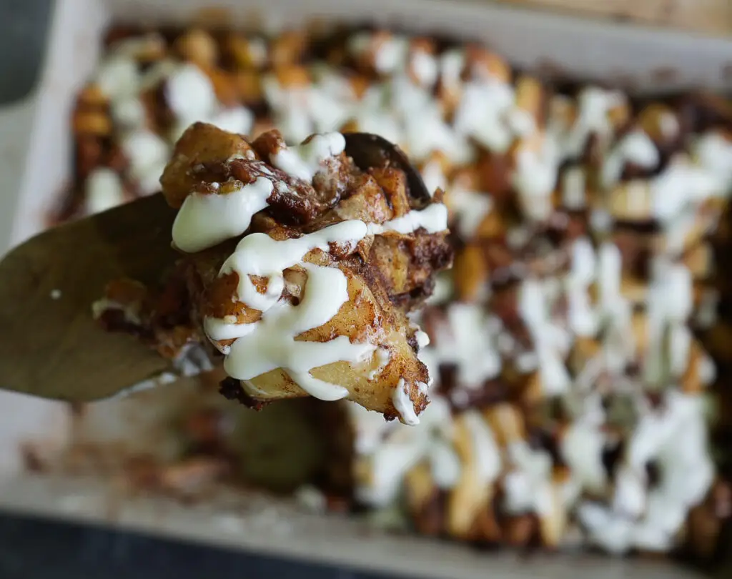 Sourdough Apple Pie Cinnamon Roll Bake